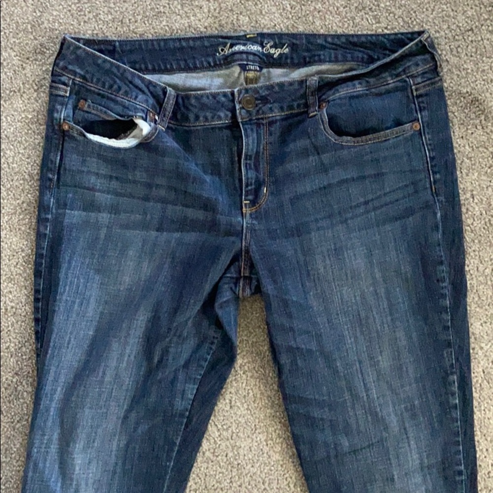 American Eagle Straight Stretch 18 Long